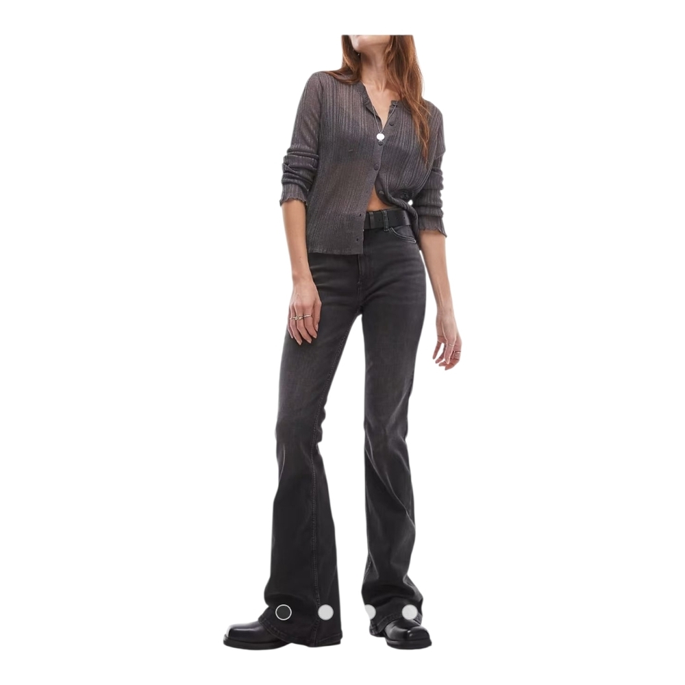 Topshop Black Jamie Flare Jeans SOLD OUT ONLINE